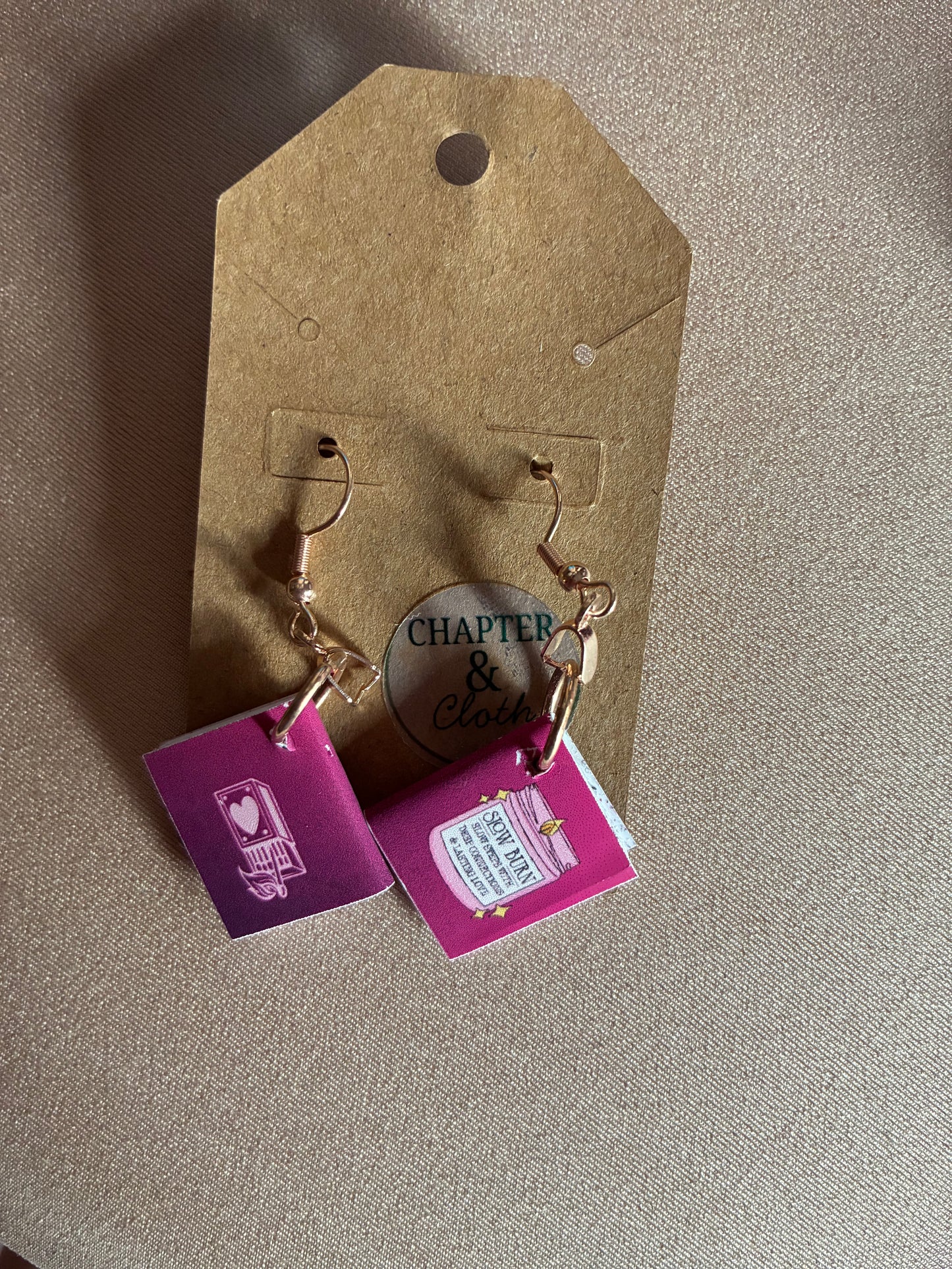 Book Saying Earrings
