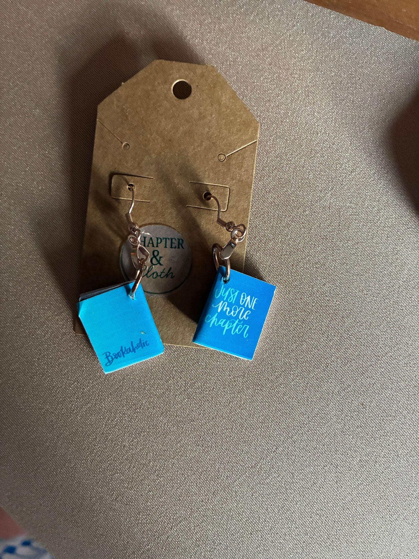 Book Saying Earrings