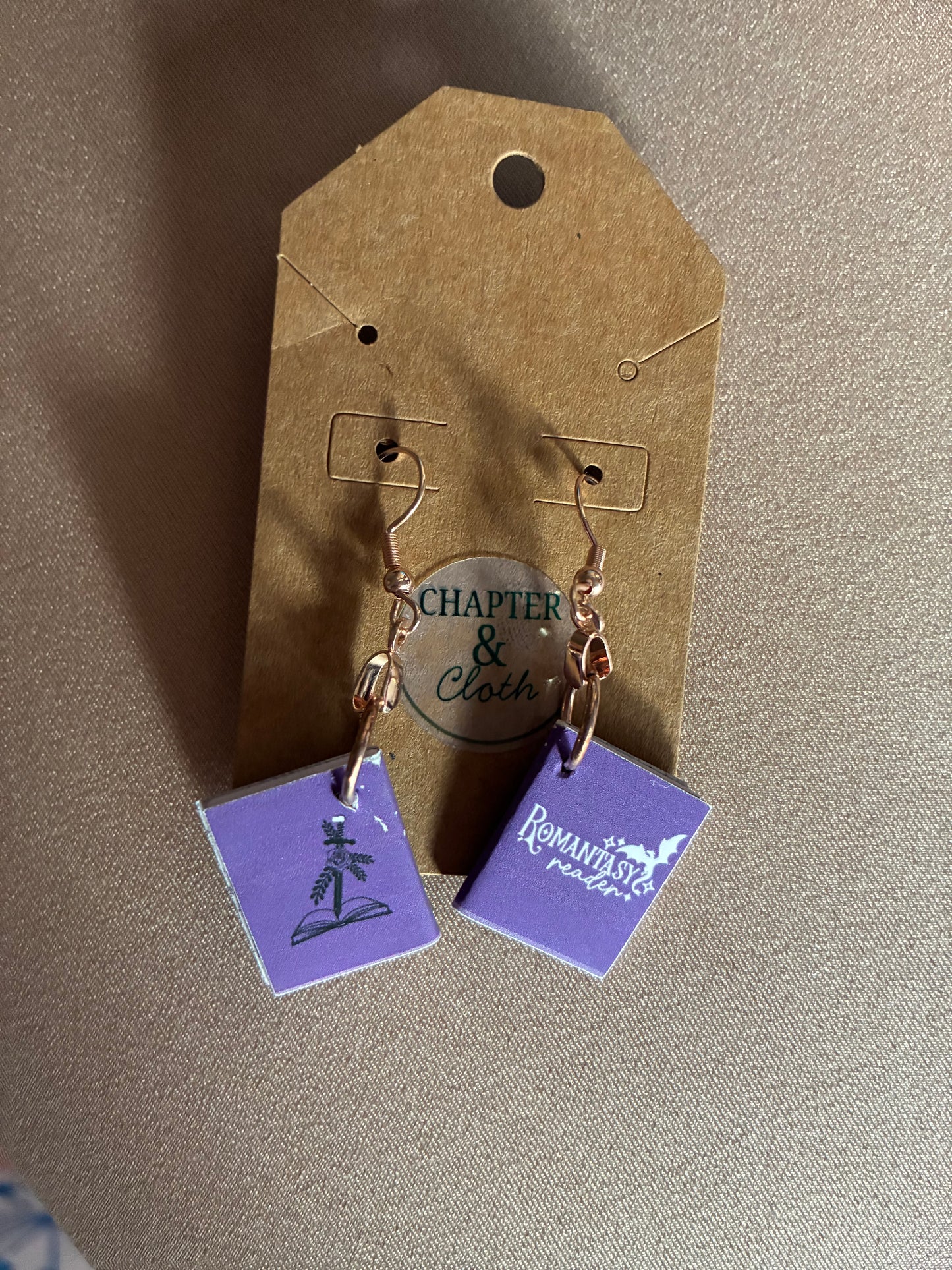 Book Saying Earrings