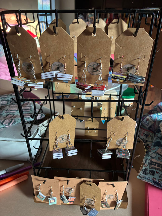 Book Stack Earrings