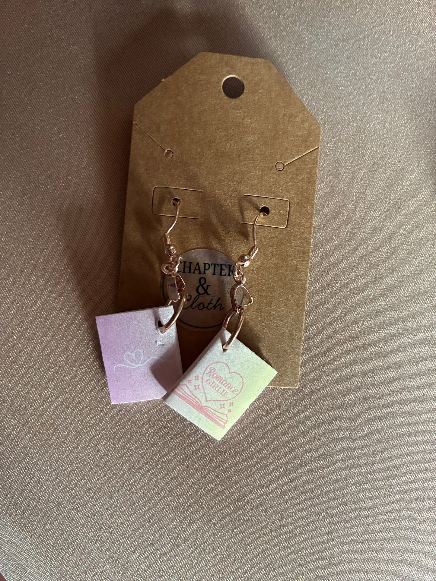 Book Saying Earrings
