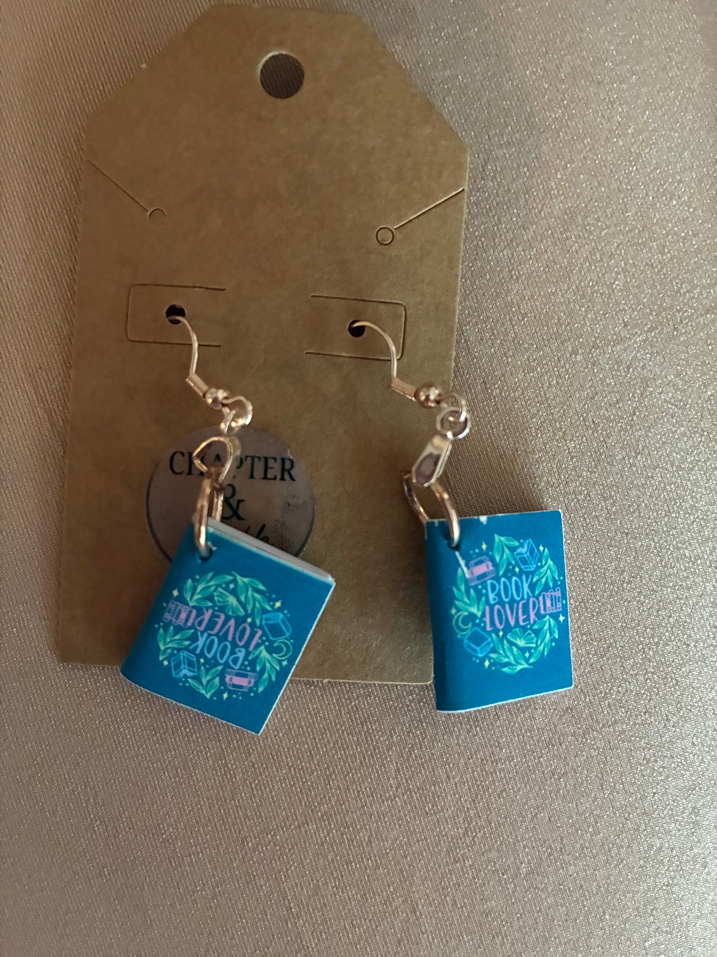 Book Saying Earrings